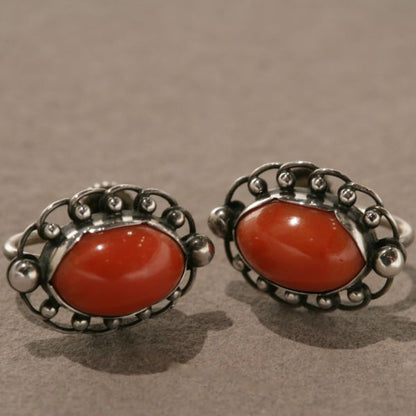 Georg Jensen Coral Earrings, no. 81