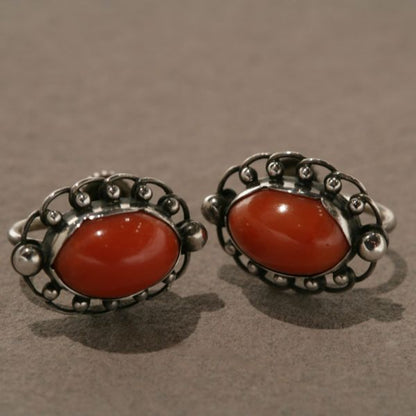 Georg Jensen Coral Earrings, no. 81