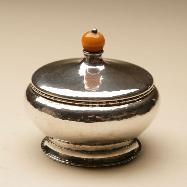 Danish Bonbonniere with Amber Finial