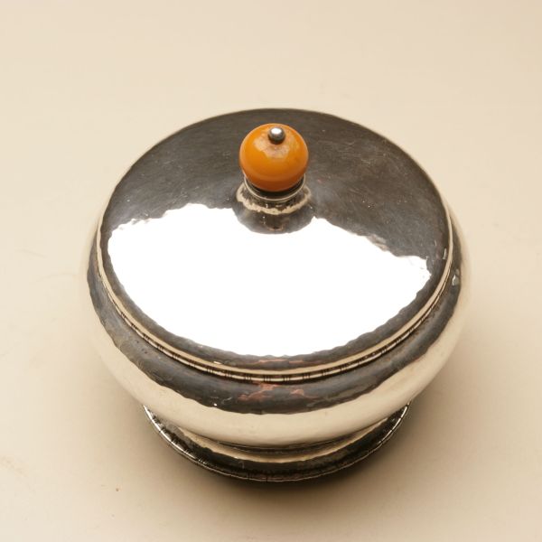 Danish Bonbonniere with Amber Finial