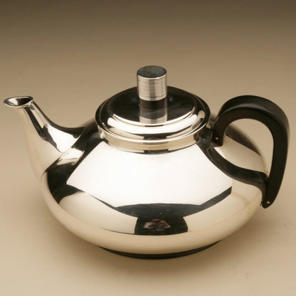 Frantz Hingelberg Sterling Silver Modernist Teapot Designed by Svend Weihrauch