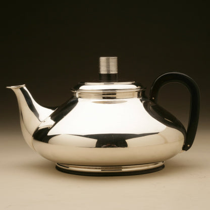 Frantz Hingelberg Sterling Silver Modernist Teapot Designed by Svend Weihrauch