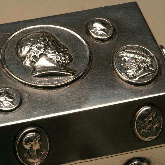 Tiffany & Co. Sterling Silver "Medallion" Keepsake Box