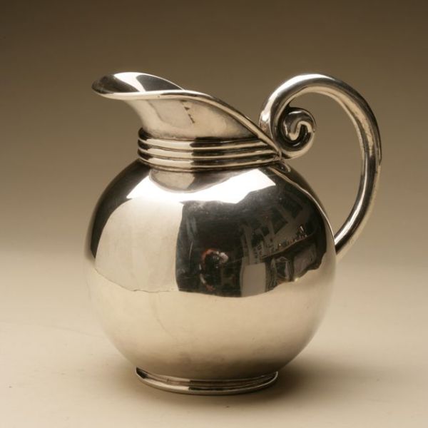 Mexican Sterling Silver Water Pitcher in the Spratling Style