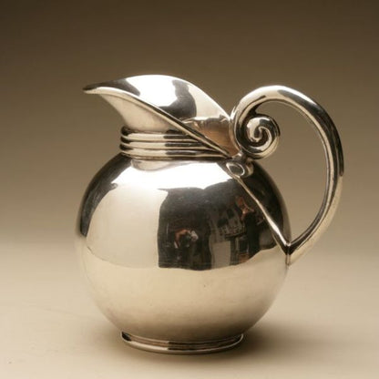 Mexican Sterling Silver Water Pitcher in the Spratling Style