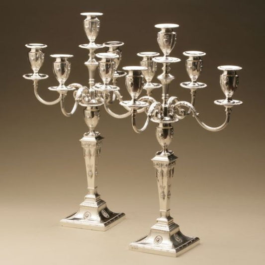 Hawksworth Eyres & Co. Sterling Silver Candelabra