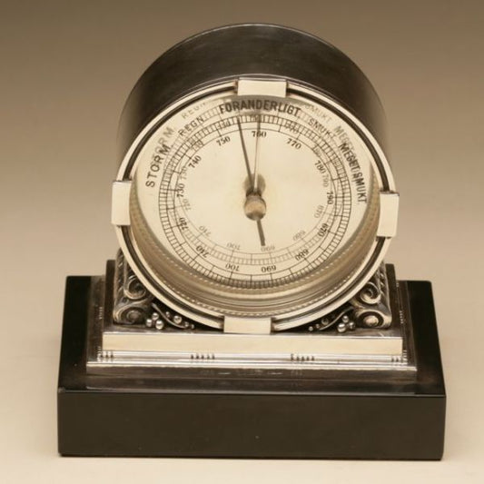 Georg Jensen Barometer designed by Johan Rohde, Very Rare