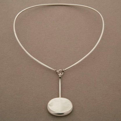 Georg Jensen Pendant by Vivianna Torun, no. 304 with Neck Ring, no. 174