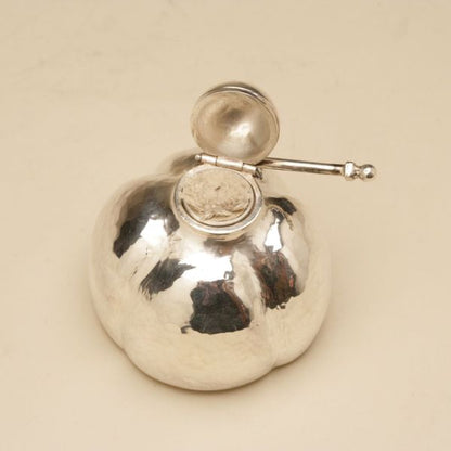 Lona Schaeffer One-of-a-Kind Sterling Silver Tea Kettle on Stand