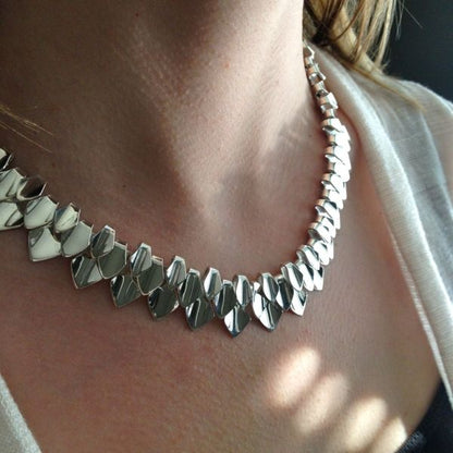 Georg Jensen Modernist Necklace by Tuk Fischer, no. 133