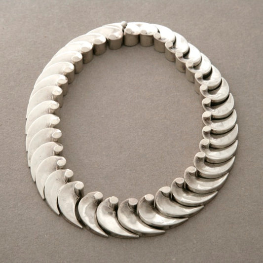 Antonio Pineda 970 Silver "Wave" Necklace