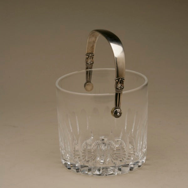 Georg Jensen "Acorn" Ice Bucket and Tongs by Johan Rohde, No. 1137