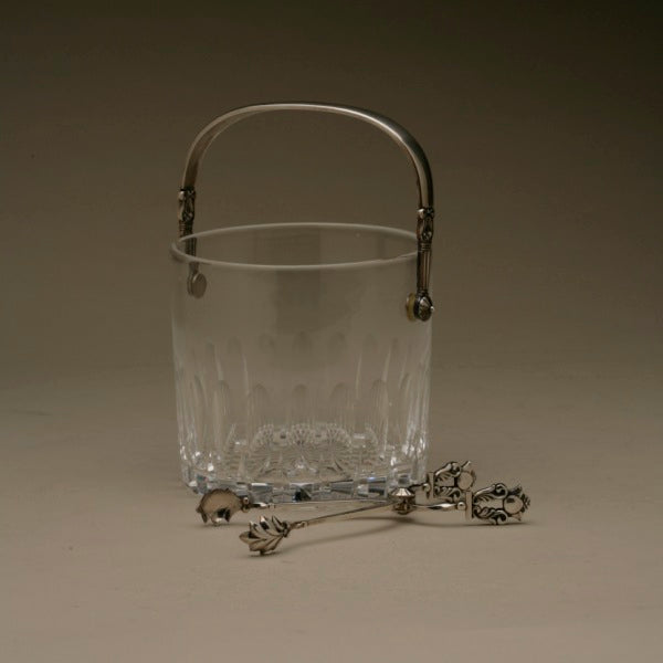 Georg Jensen "Acorn" Ice Bucket and Tongs by Johan Rohde, No. 1137