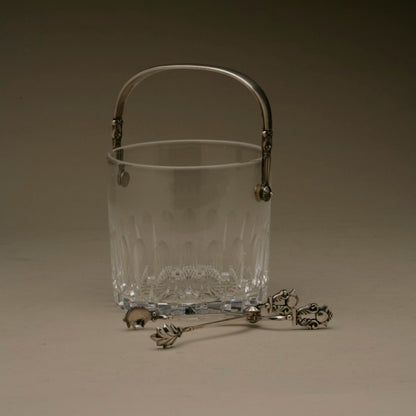 Georg Jensen "Acorn" Ice Bucket and Tongs by Johan Rohde, No. 1137