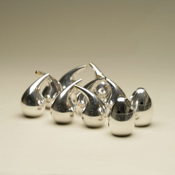 Soren Georg Jensen Set of Mustard Pots, Salt & Pepper Shakers, no. 965