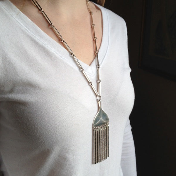 Georg Jensen "Broom" Pendant by Bent Gabrielsen, no. 142