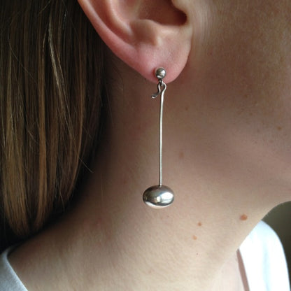 Georg Jensen Drop Pendant Earrings by Vivianna Torun