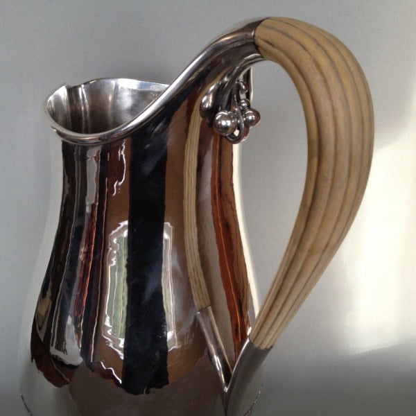 Georg Jensen extra large "Cosmos" Pitcher by Johan Rohde, no. 45