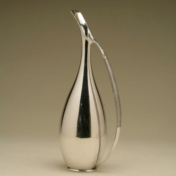 Frantz Hingelberg Sterling Silver Tall Pitcher Designed by Svend Weihrauch, Very Rare