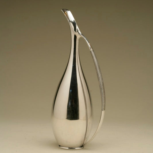 Frantz Hingelberg Sterling Silver Tall Pitcher Designed by Svend Weihrauch, Very Rare