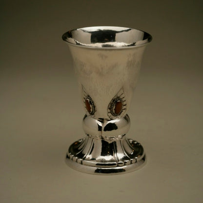 Georg Jensen Cup with Amber Cabochons