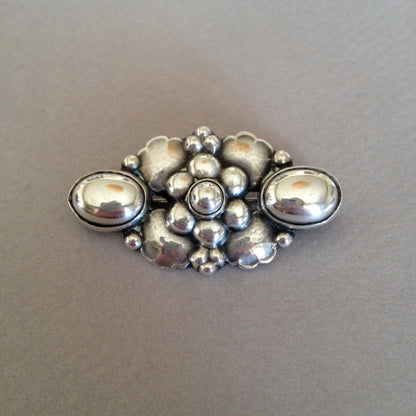 Georg Jensen "Silver Pearl" Brooch, no. 235