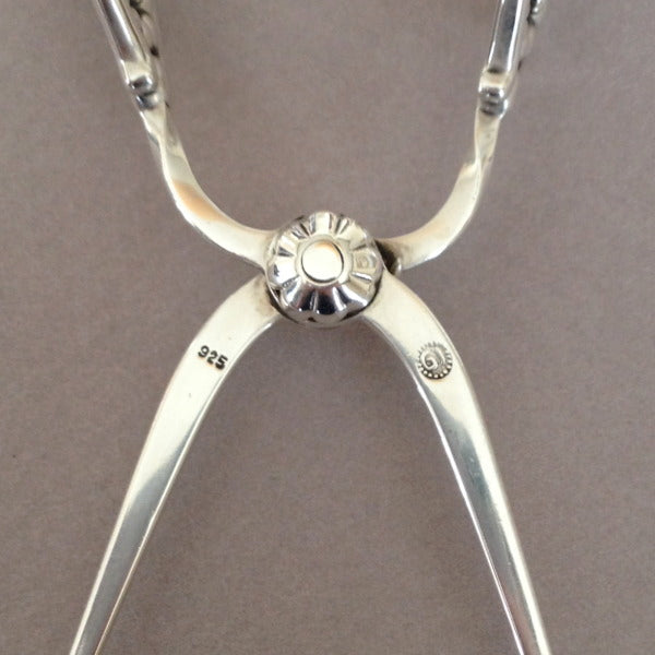 Estate Georg Jensen Sterling Silver "Blossom" Sugar Tongs