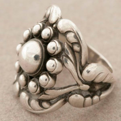 Georg Jensen "Moonlight Blossom" Ring No. 10