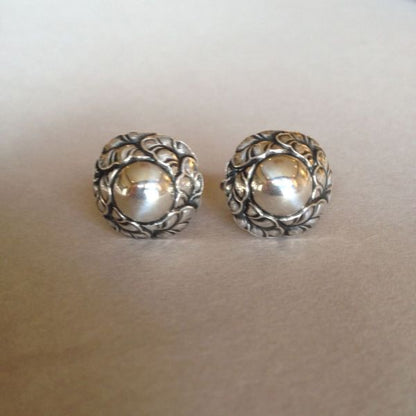 Georg Jensen Silver Earrings, no. 74