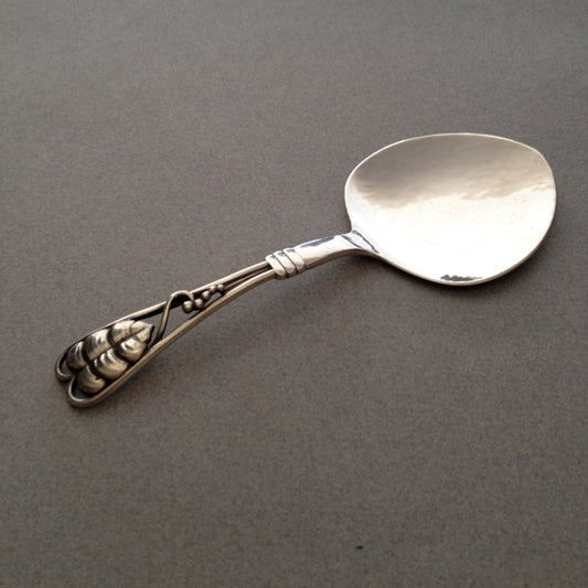 Georg Jensen Sterling Silver "Leaf and Berry" Pattern Pastry Server No. 71