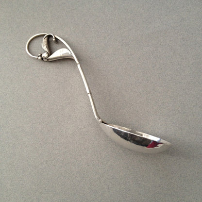 Estate Georg Jensen Sterling Silver Ornamental Serving Spoon No. 141