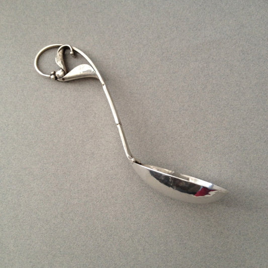 Estate Georg Jensen Sterling Silver Ornamental Serving Spoon No. 141