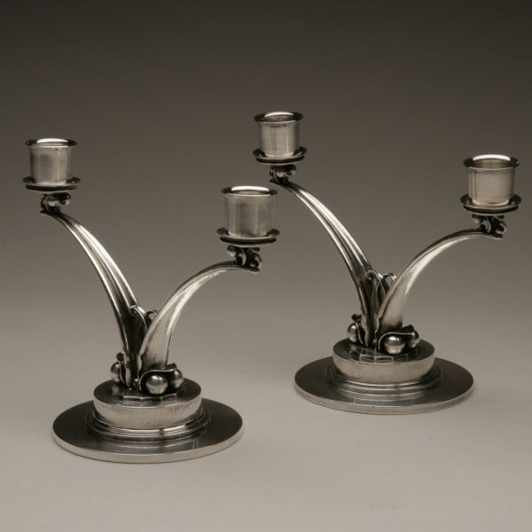 Georg Jensen Sterling Silver Candelabra by Harald Nielsen, No. 278