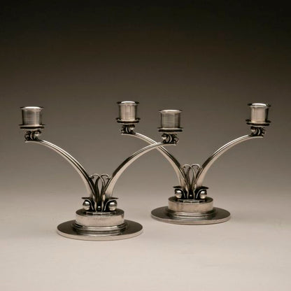 Georg Jensen Sterling Silver Candelabra by Harald Nielsen, No. 278