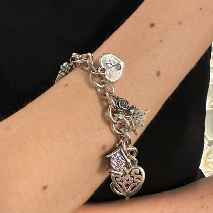Estate James Avery Sterling Silver Thirteen Charm Bracelet