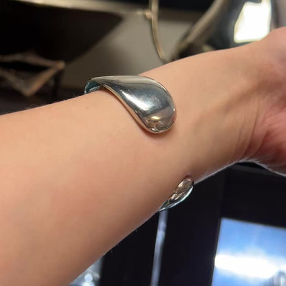 Takashi Wada Sterling Silver Small Freeform Open Bangle