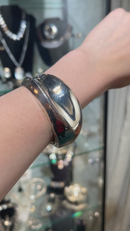 Bill Fretz Sterling Silver Modernist Cuff Bracelet