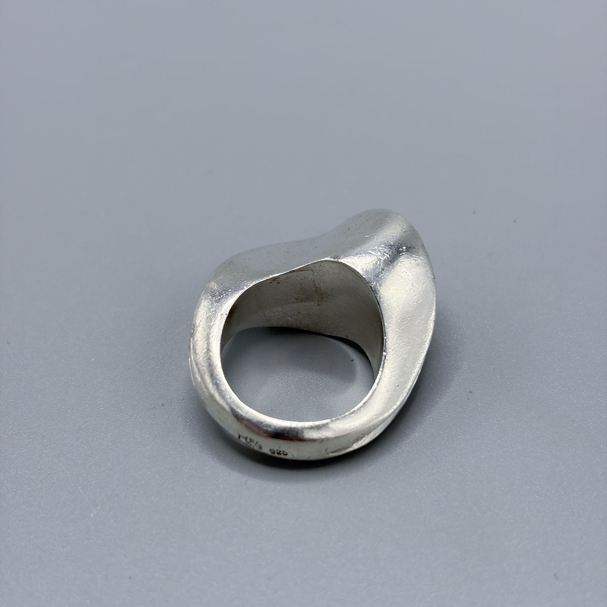 Estate Sterling Silver Stacked Wave Ring by Puig Doria