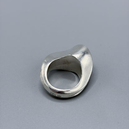 Estate Sterling Silver Stacked Wave Ring by Puig Doria