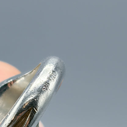 Estate Sterling Silver Stacked Wave Ring by Puig Doria