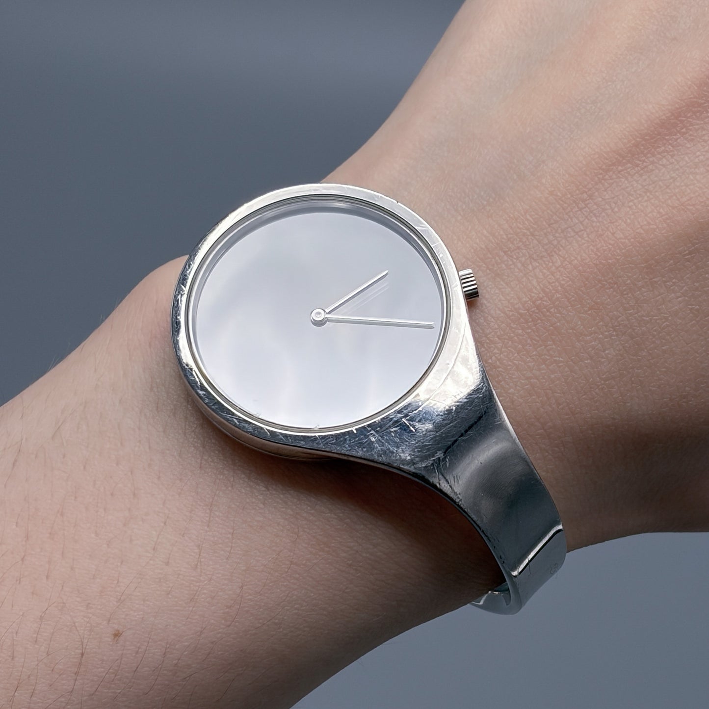 Estate Georg Jensen Open Bangle Watch by Vivianna Torun No 236